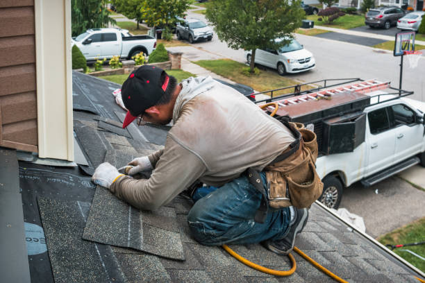 Professional Roof Inspection technician working in Lowell, MA